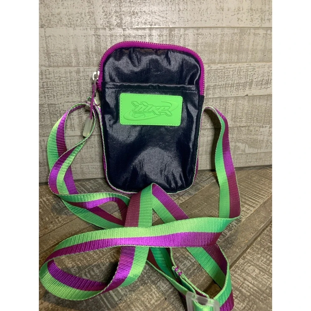 Nike Heritage Festival Small Crossbody Bag Pouch‎ Navy Green Magenta Neon Purse